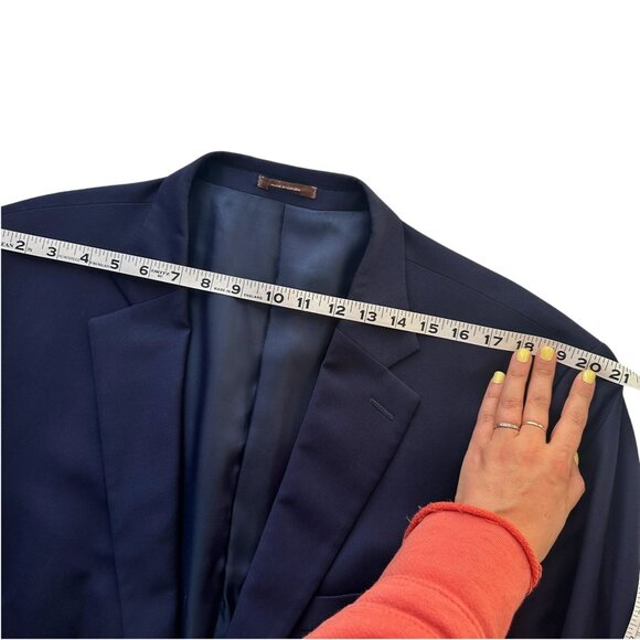 Peter Millar 48T Navy Mens Blazer Jacket 100% Wool Two-Button Classic Fit - Picture 5 of 12